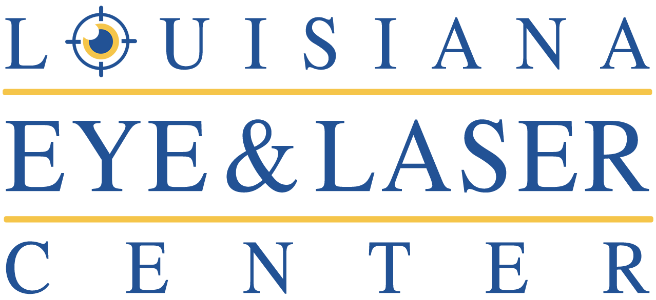 Louisiana Eye and Laser Center logo contact us, eye disease, locations